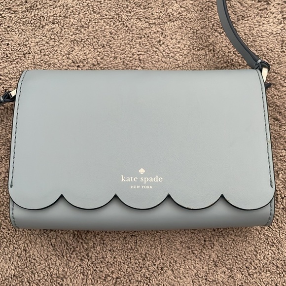 Kate Spade Blue Scalloped Crossbody - Picture 2 of 5
